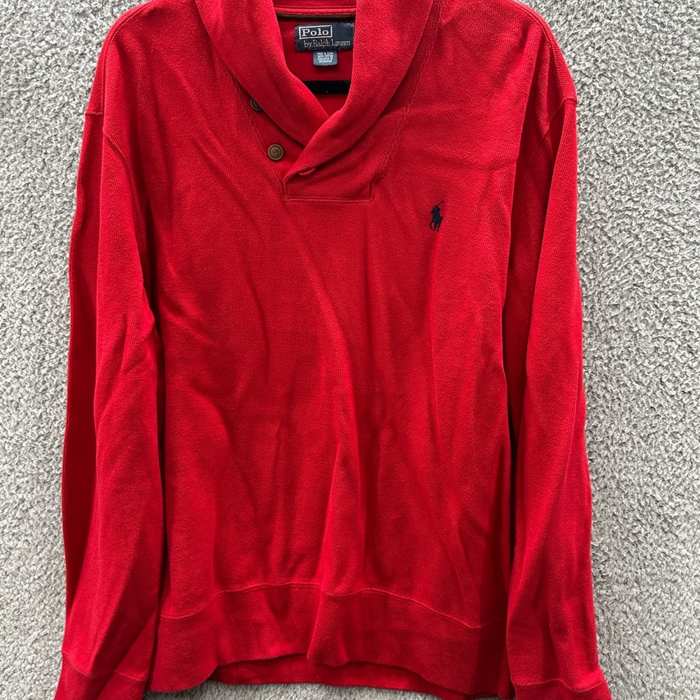 Polo by Ralph Lauren Men's Red Sweater